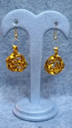 MODELLO 22 - ORECCHINI FILO PIATTO A ROSELLINA